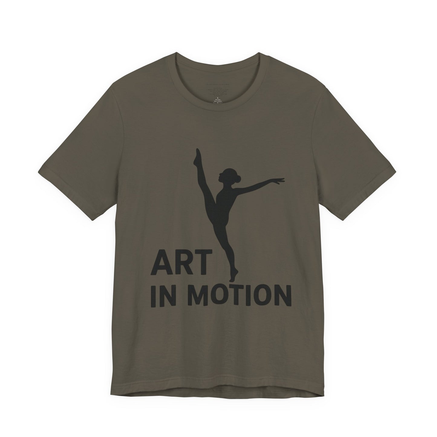 Dancer Graphic Tee, Art in Motion T-Shirt, Ballet Dance Apparel, Unisex Casual Top, Perfect Gift for Dance Lovers, Artsy Statement Shirt
