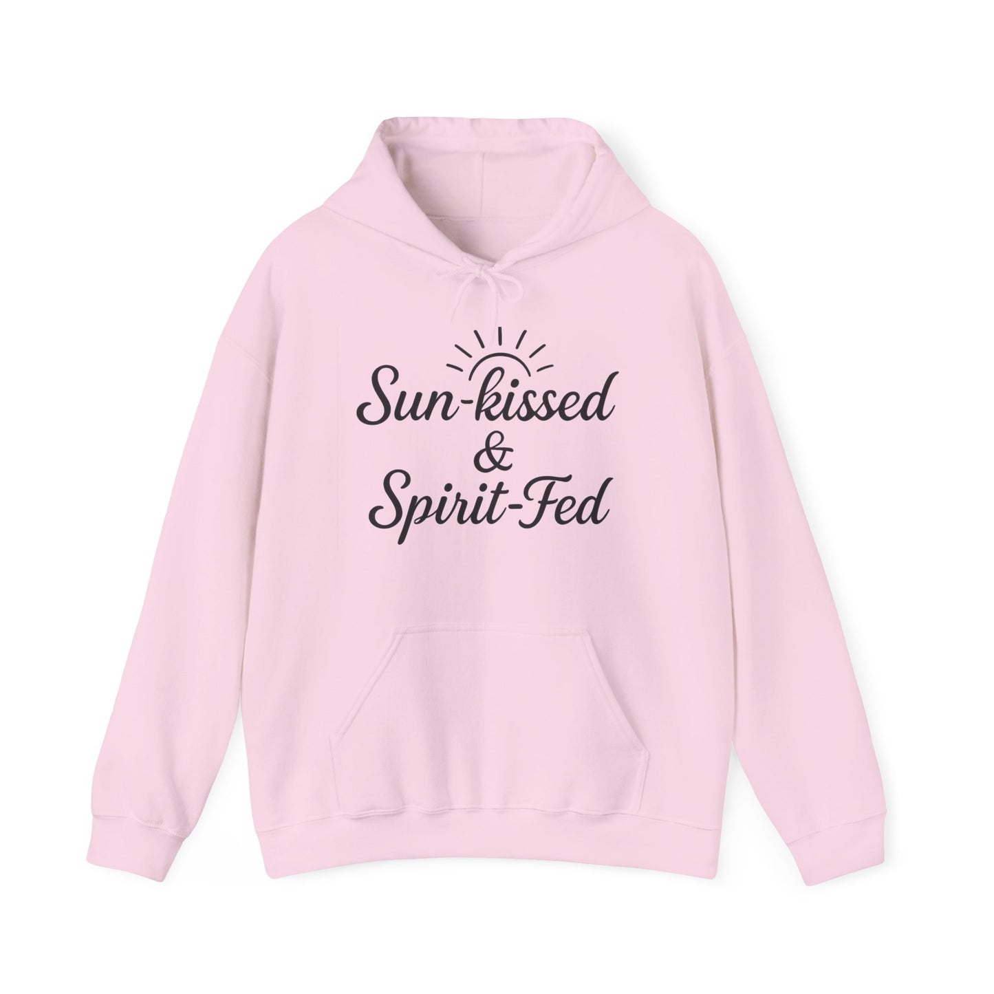 Sun-kissed & Spirit-Fed Hoodie, Cozy Unisex Sweatshirt, Perfect for Beach Days, Summer Vibes, Relaxation Apparel, Gift for Nature Lovers