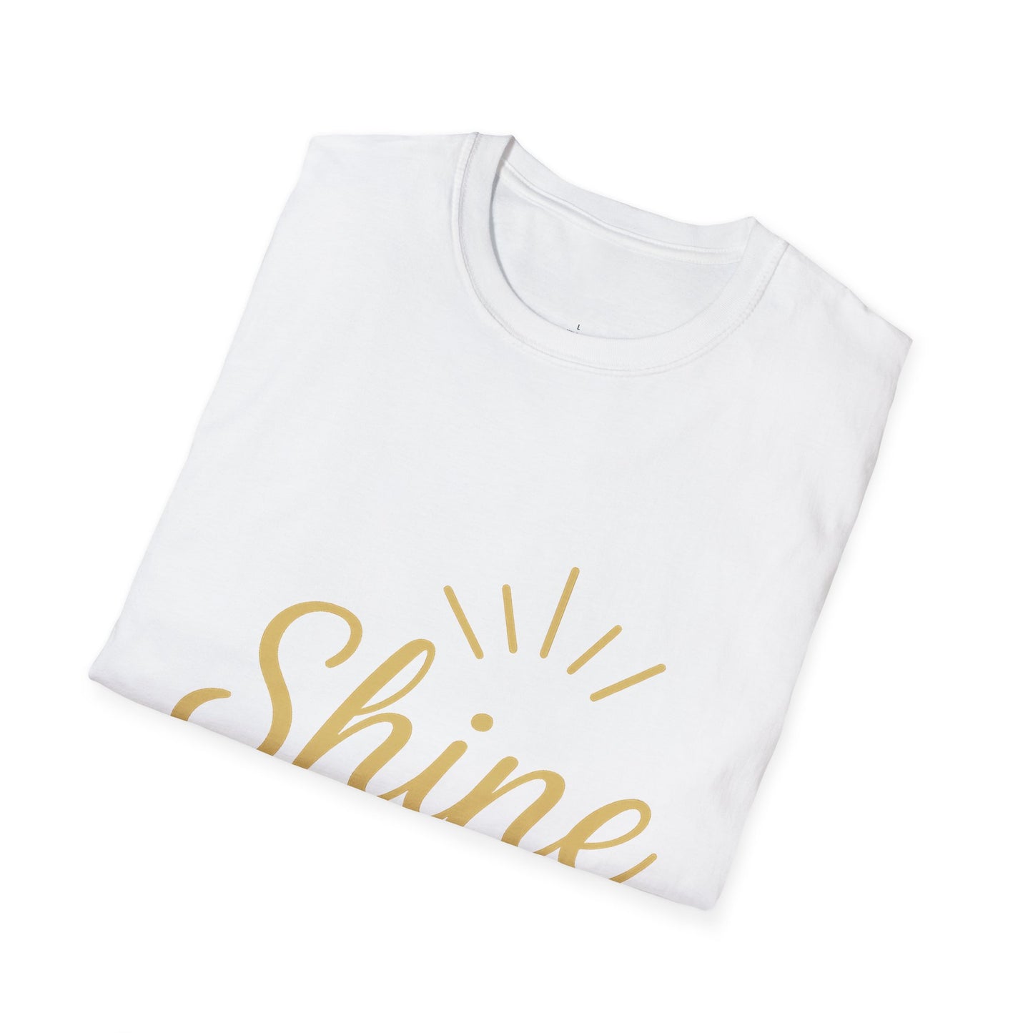 Unisex Softstyle T-Shirt with 'Shine On' Design | Inspirational Gift, Motivational Tee, Casual Wear, Birthday Present, Positive Vibes