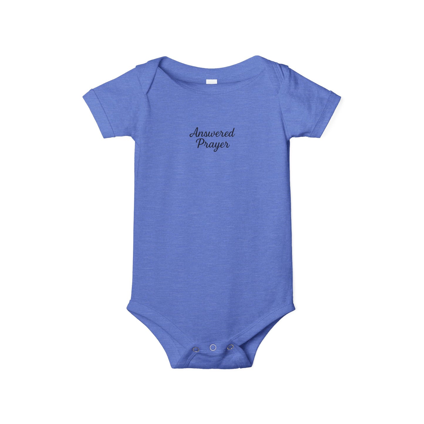 Answered Prayer Infant Jersey One Piece, Baby Bodysuit, Newborn Gift, Christian Baby Outfit, Baby Shower Gift, Toddler Clothing