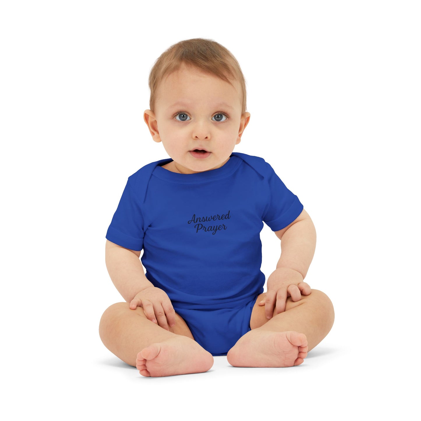 Answered Prayer Infant Jersey One Piece, Baby Bodysuit, Newborn Gift, Christian Baby Outfit, Baby Shower Gift, Toddler Clothing