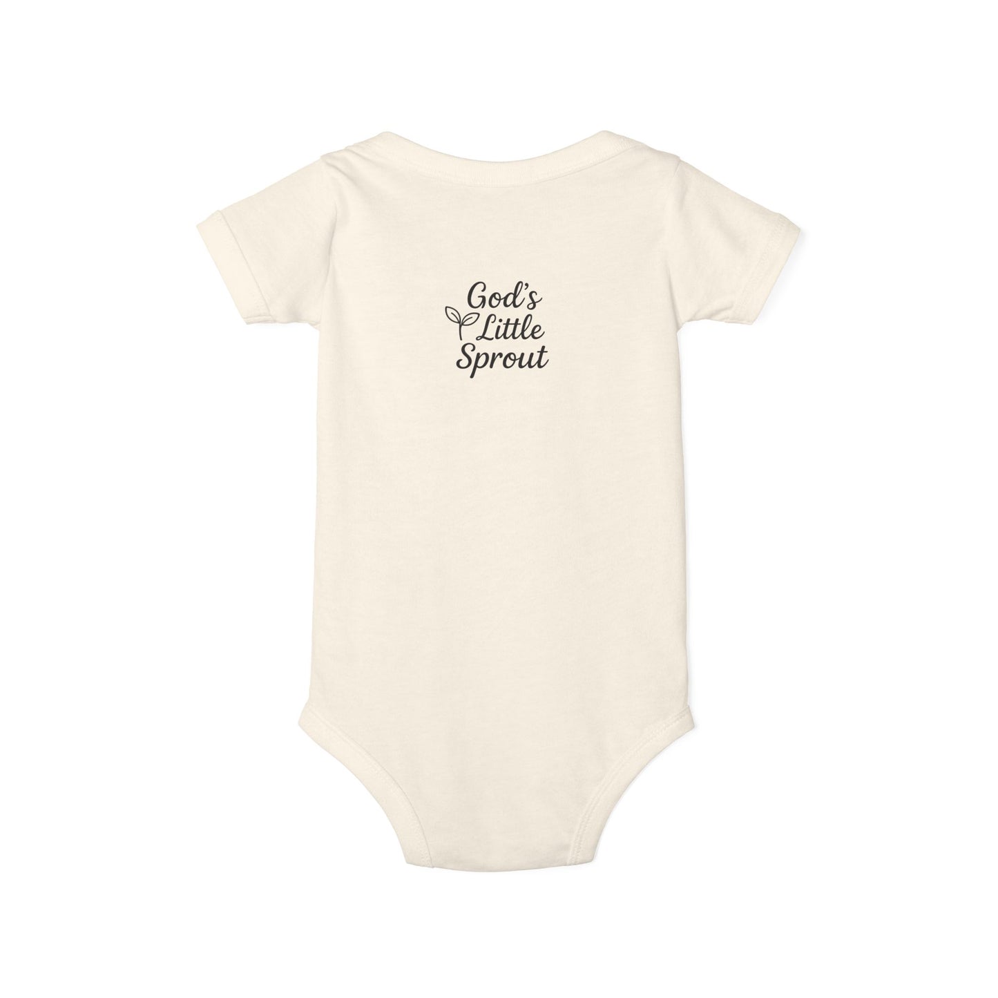 God's Little Sprout Infant Bodysuit, Baby Shower Gift, Newborn Outfit, Christening Apparel, Infant Clothing, Cute Baby Wear