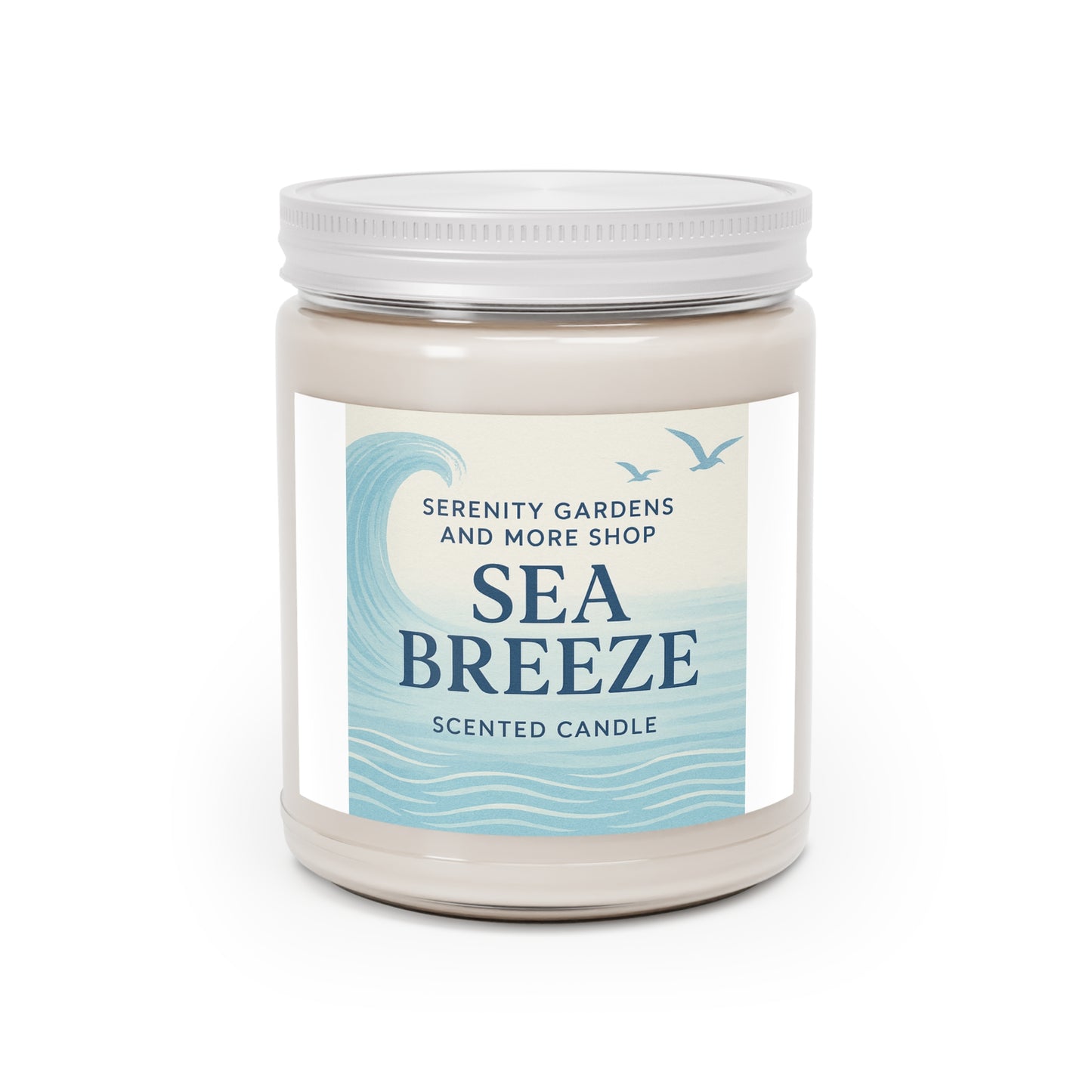 Sea Breeze Scented Candle - Relaxing Aromatherapy, Home Decor Gift, Spa Essential, Self-Care Treat, Coastal Vibe Candle