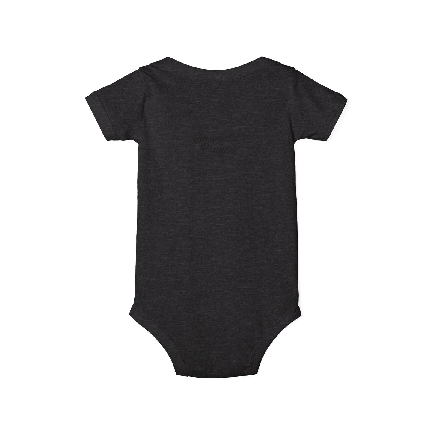 Answered Prayer Infant Jersey One Piece, Baby Bodysuit, Newborn Gift, Christian Baby Outfit, Baby Shower Gift, Toddler Clothing