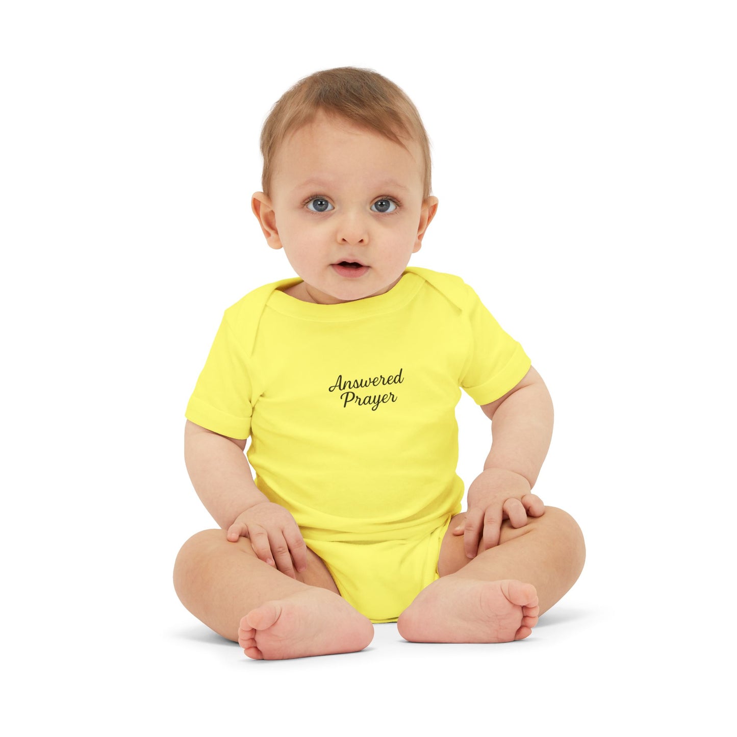 Answered Prayer Infant Jersey One Piece, Baby Bodysuit, Newborn Gift, Christian Baby Outfit, Baby Shower Gift, Toddler Clothing