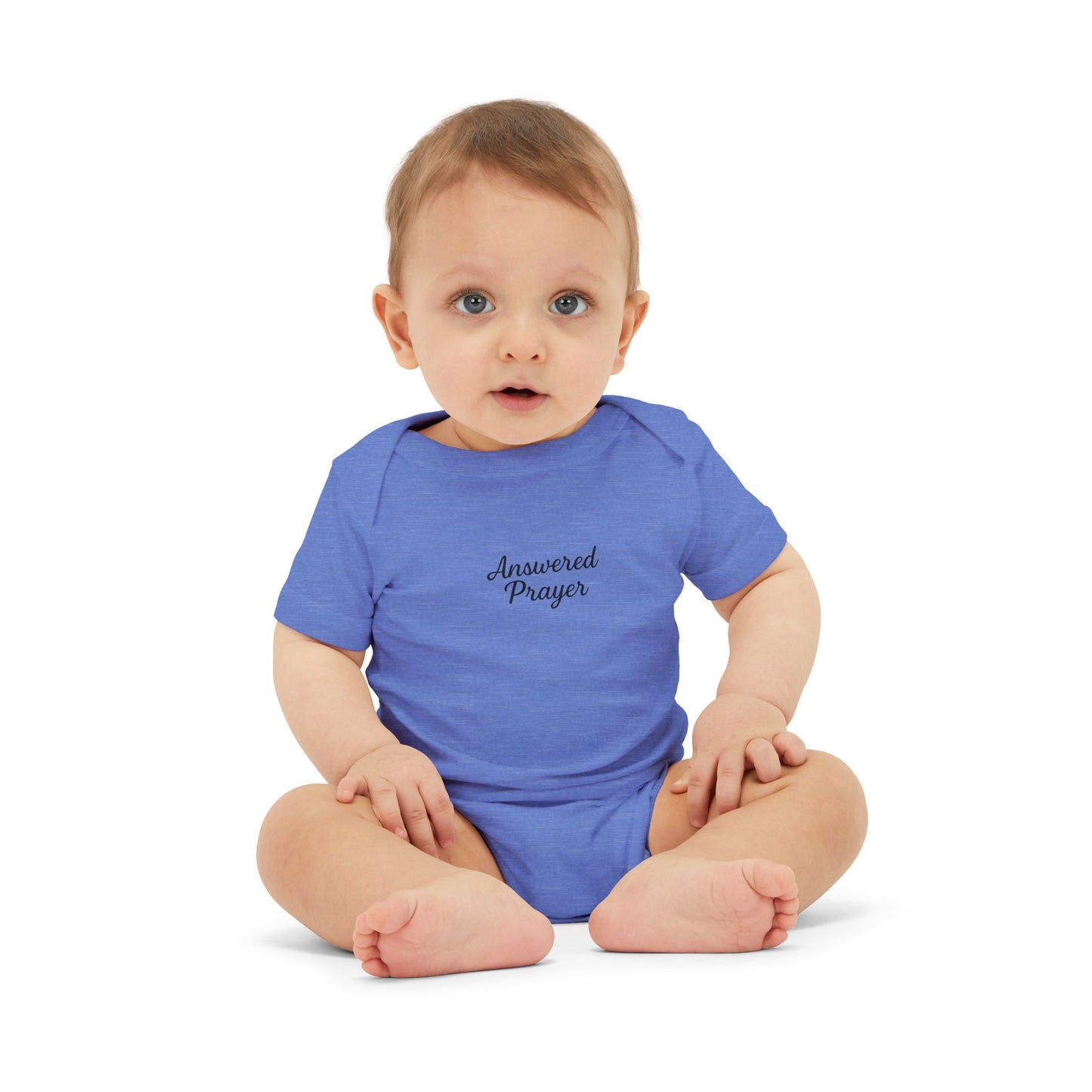 Answered Prayer Infant Jersey One Piece, Baby Bodysuit, Newborn Gift, Christian Baby Outfit, Baby Shower Gift, Toddler Clothing