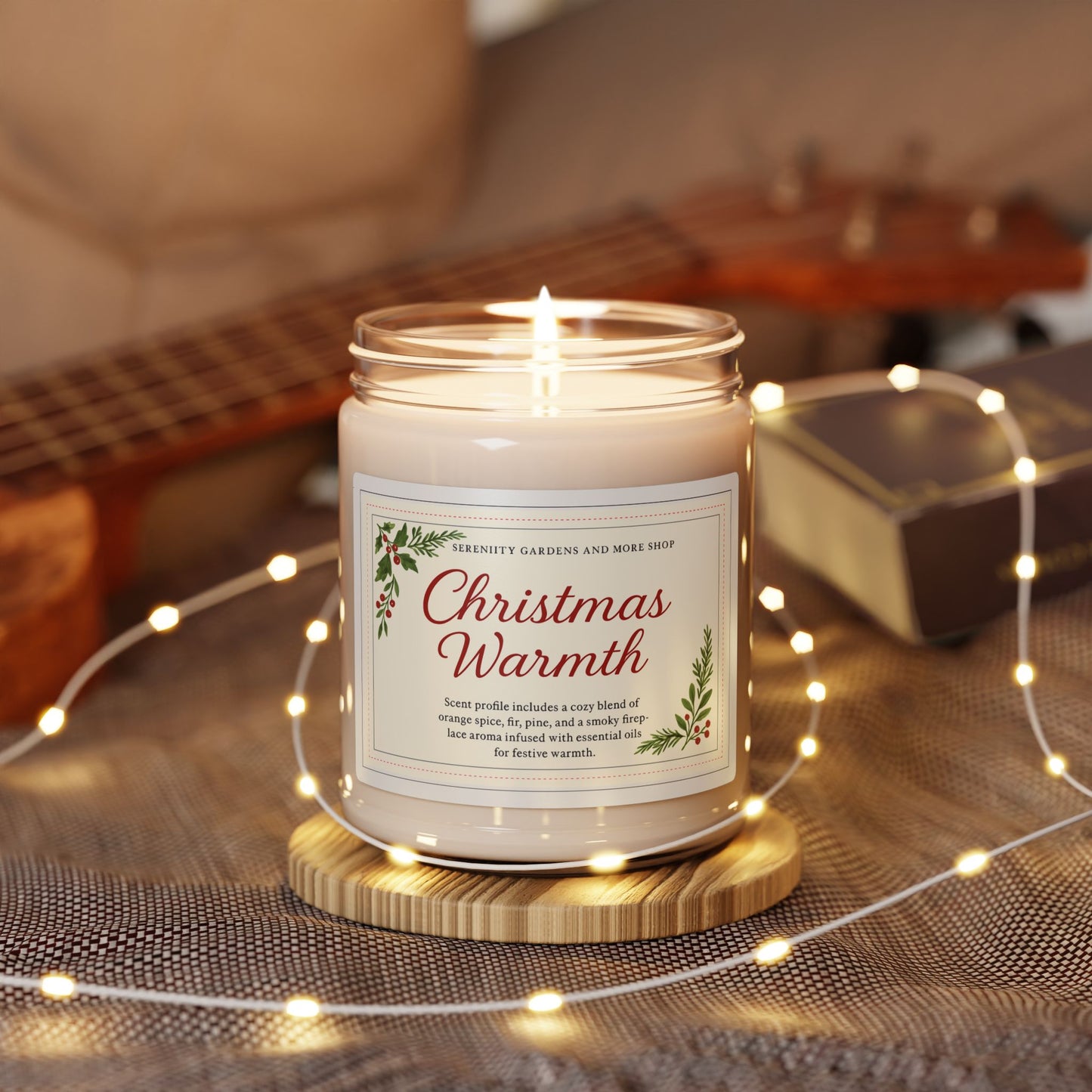 Christmas Warmth Scented Soy Candle, Cozy Holiday Gift, Home Fragrance, Natural Candle for Relaxation, Winter Aromatherapy, [...]