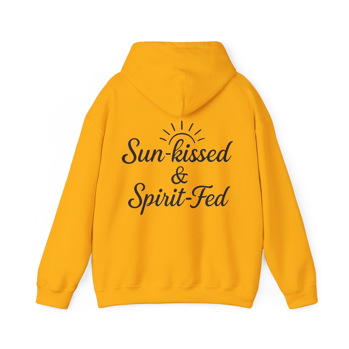 Sun-kissed & Spirit-Fed Hoodie, Cozy Unisex Sweatshirt, Perfect for Beach Days, Summer Vibes, Relaxation Apparel, Gift for Nature Lovers