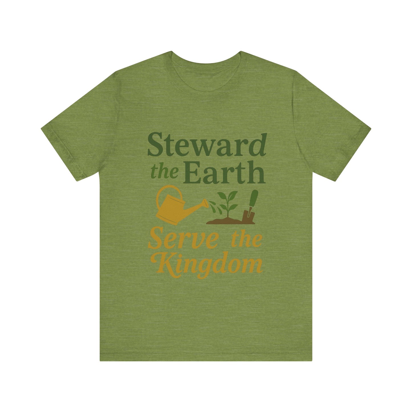 Eco-Conscious Unisex Tee - "Steward the Earth, Serve the Kingdom" - Nature Lover's Gift, Casual Wear, Earth Day Celebration, [...]