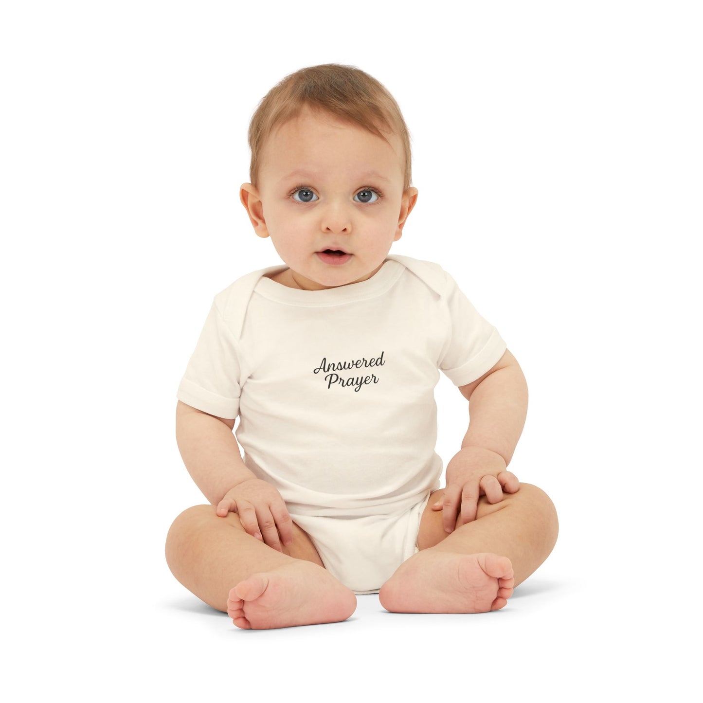 Answered Prayer Infant Jersey One Piece, Baby Bodysuit, Newborn Gift, Christian Baby Outfit, Baby Shower Gift, Toddler Clothing