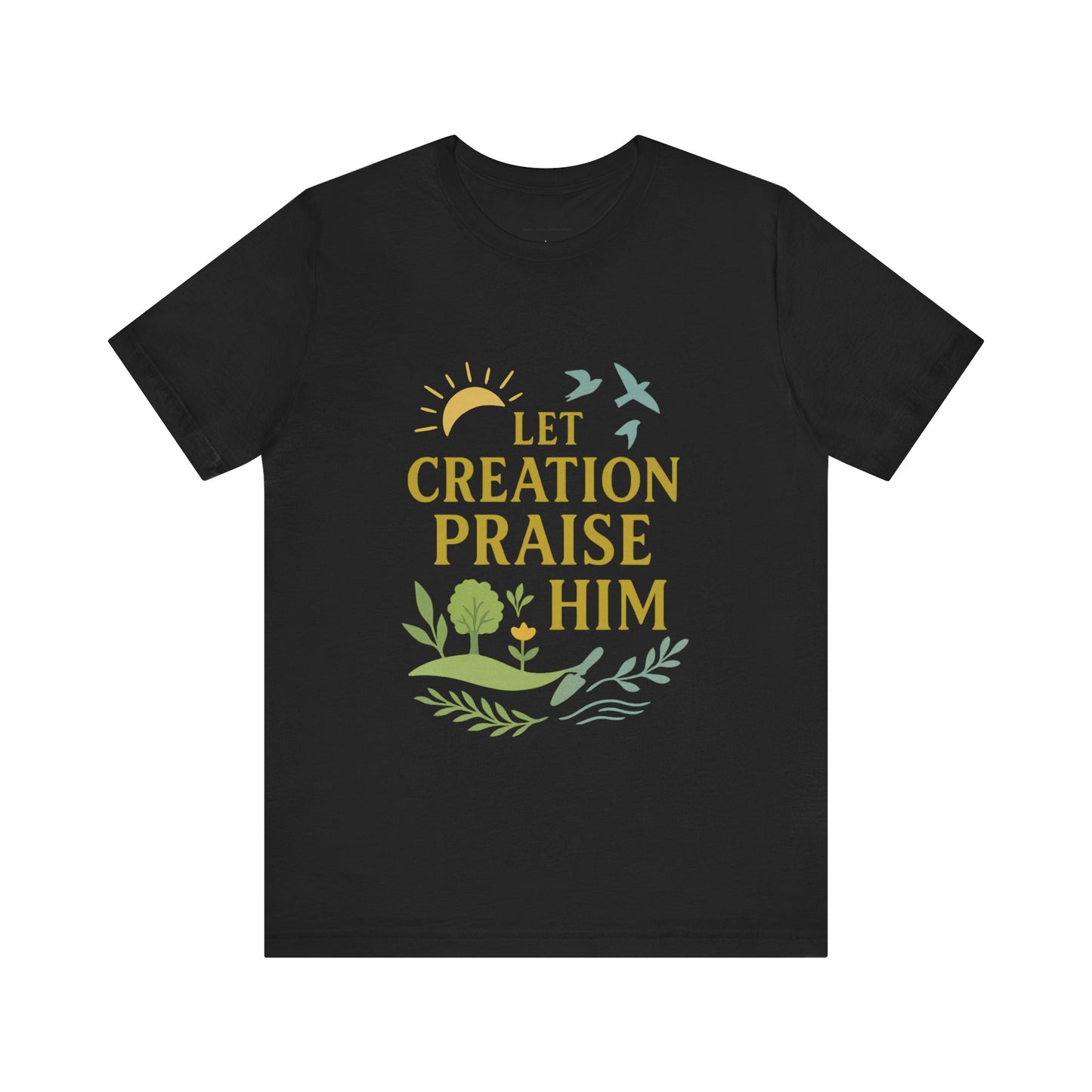 Nature-Inspired Inspirational T-Shirt, Eco-Friendly Faith Tee, Gift for Nature Lovers, Christian Apparel, Verse Shirt