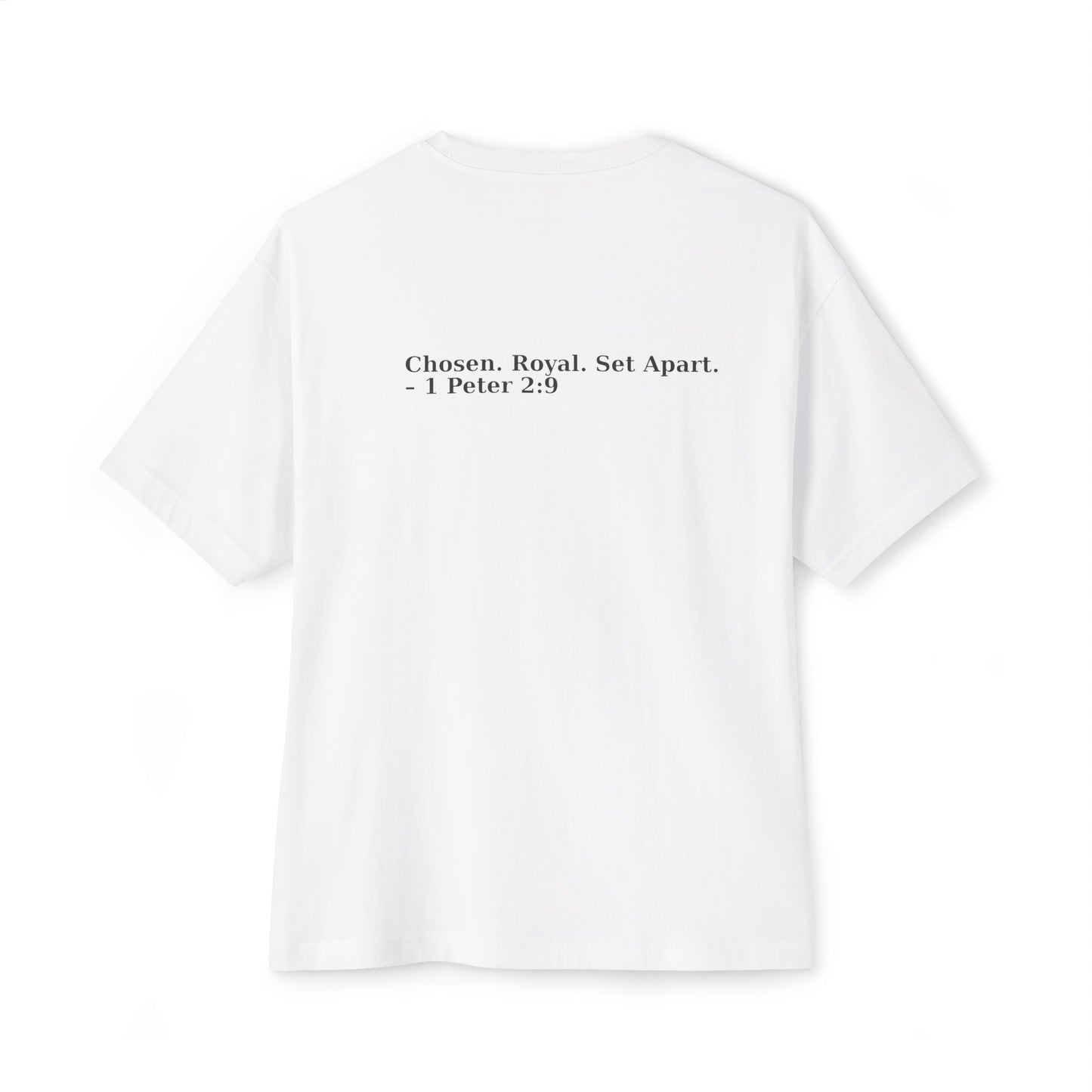 Crowned with Purpose Unisex Oversized Boxy Tee, Comfortable Everyday Wear, Inspirational Gift, Casual Layering Top, Relaxed Fit T-Shirt