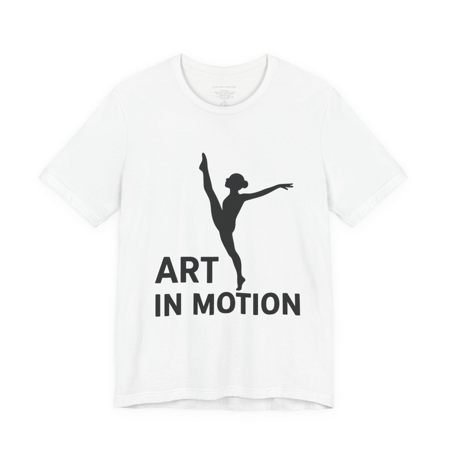 Dancer Graphic Tee, Art in Motion T-Shirt, Ballet Dance Apparel, Unisex Casual Top, Perfect Gift for Dance Lovers, Artsy Statement Shirt