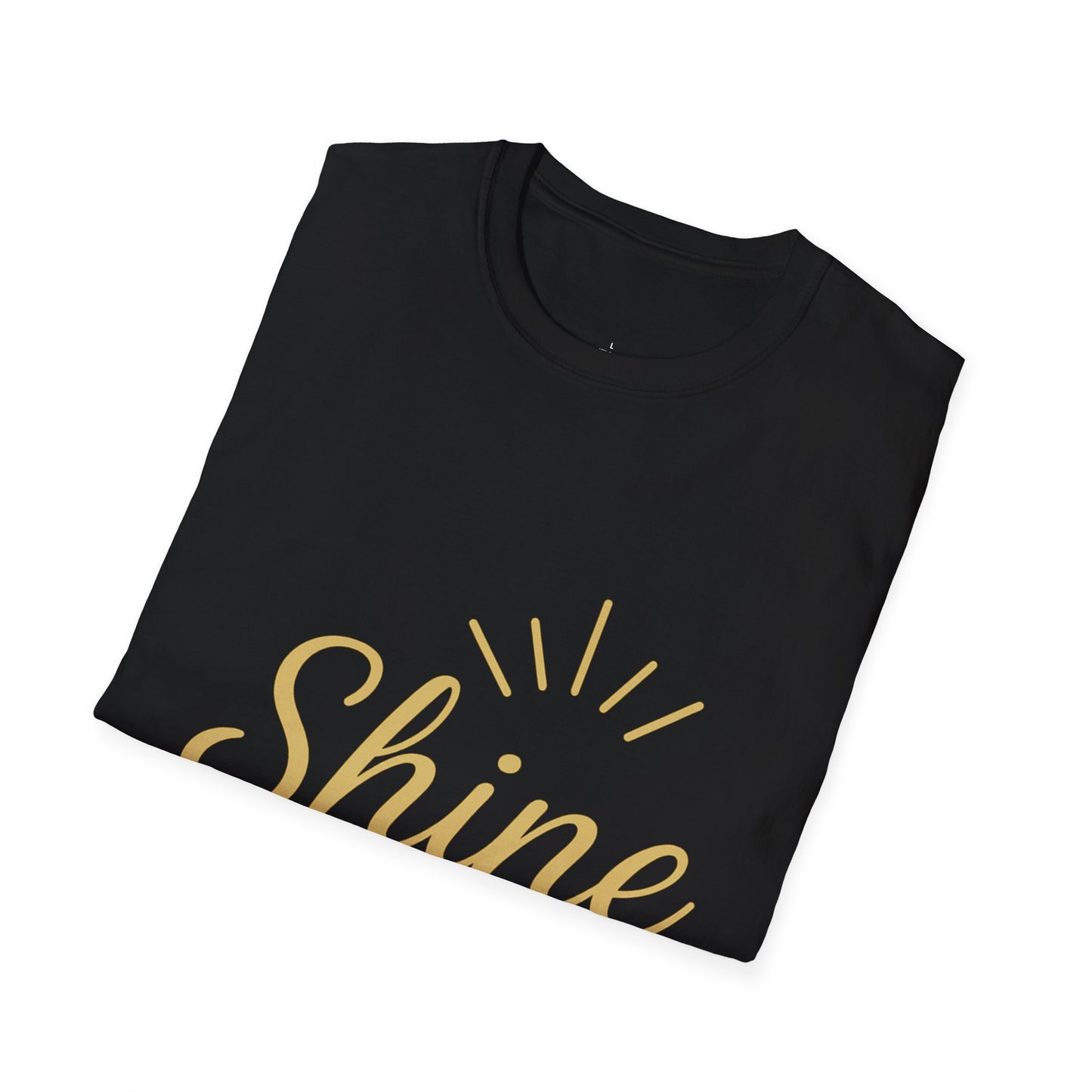 Unisex Softstyle T-Shirt with 'Shine On' Design | Inspirational Gift, Motivational Tee, Casual Wear, Birthday Present, Positive Vibes