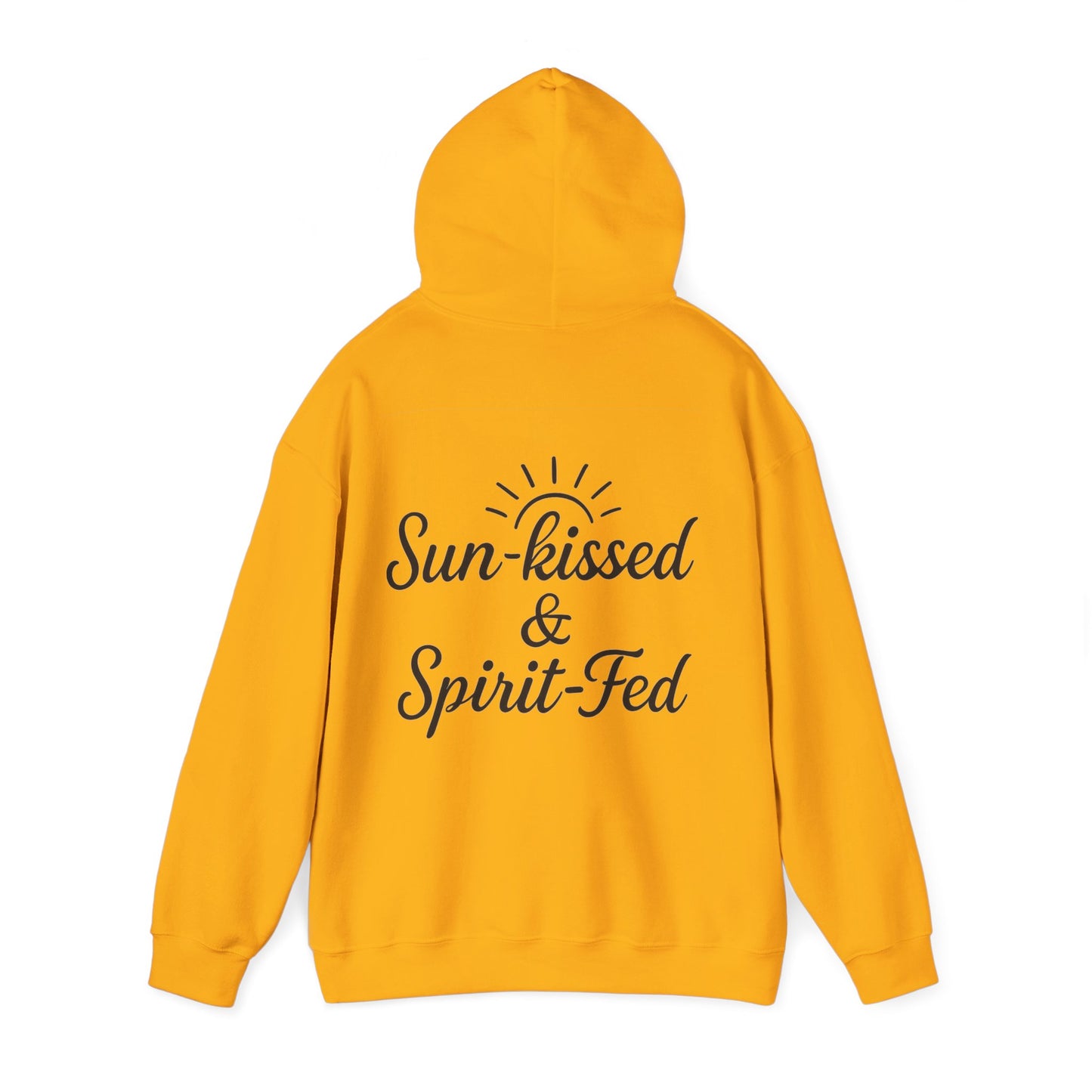 Sun-kissed & Spirit-Fed Hoodie, Cozy Unisex Sweatshirt, Perfect for Beach Days, Summer Vibes, Relaxation Apparel, Gift for Nature Lovers