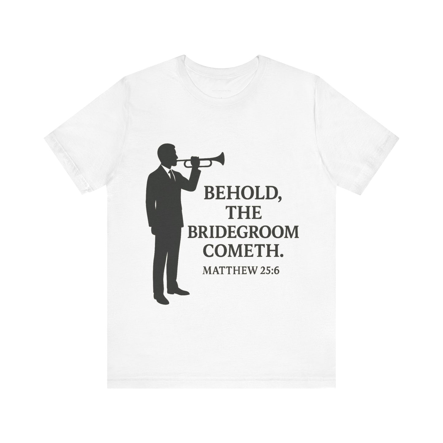 Bridegroom Announcement Tee, Unisex Christian T-Shirt, Wedding Gift, Scripture Tee, Church Apparel, Faith-Based Clothing