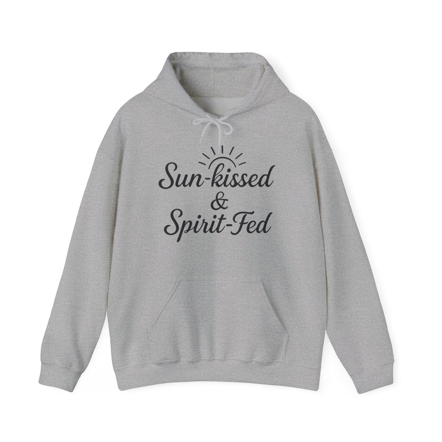 Sun-kissed & Spirit-Fed Hoodie, Cozy Unisex Sweatshirt, Perfect for Beach Days, Summer Vibes, Relaxation Apparel, Gift for Nature Lovers
