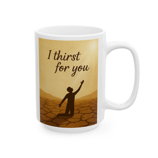 Inspirational Ceramic Mug with Uplifting Quote, Perfect Gift for Coffee Lovers, Encouragement Mug, Home Decor, Faith-Centered Gift