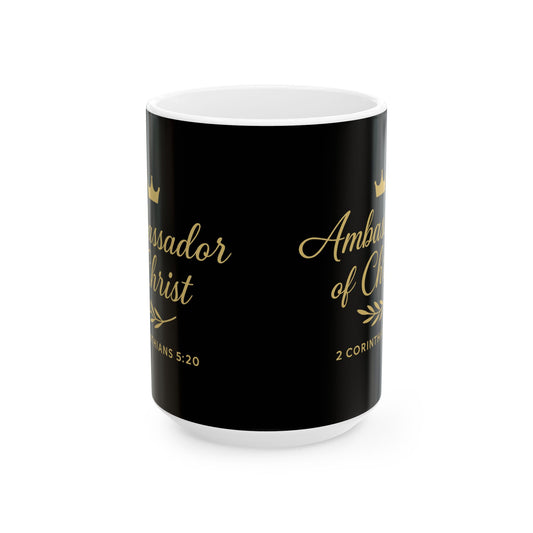 Elegant Inspirational Ceramic Mug for Coffee Lovers, Perfect for Gifting, Bible Verse Mug, Christian Faith Gifts, Motivational [...]