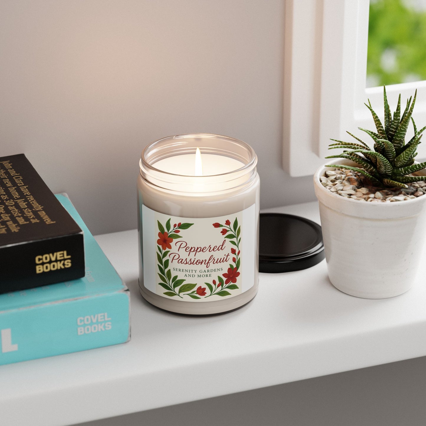 Peppered Passionfruit Scented Soy Candle, Aromatherapy Gift, Home Décor, Relaxation Candle, Eco-Friendly Candle, Birthday Gift, Self-Care