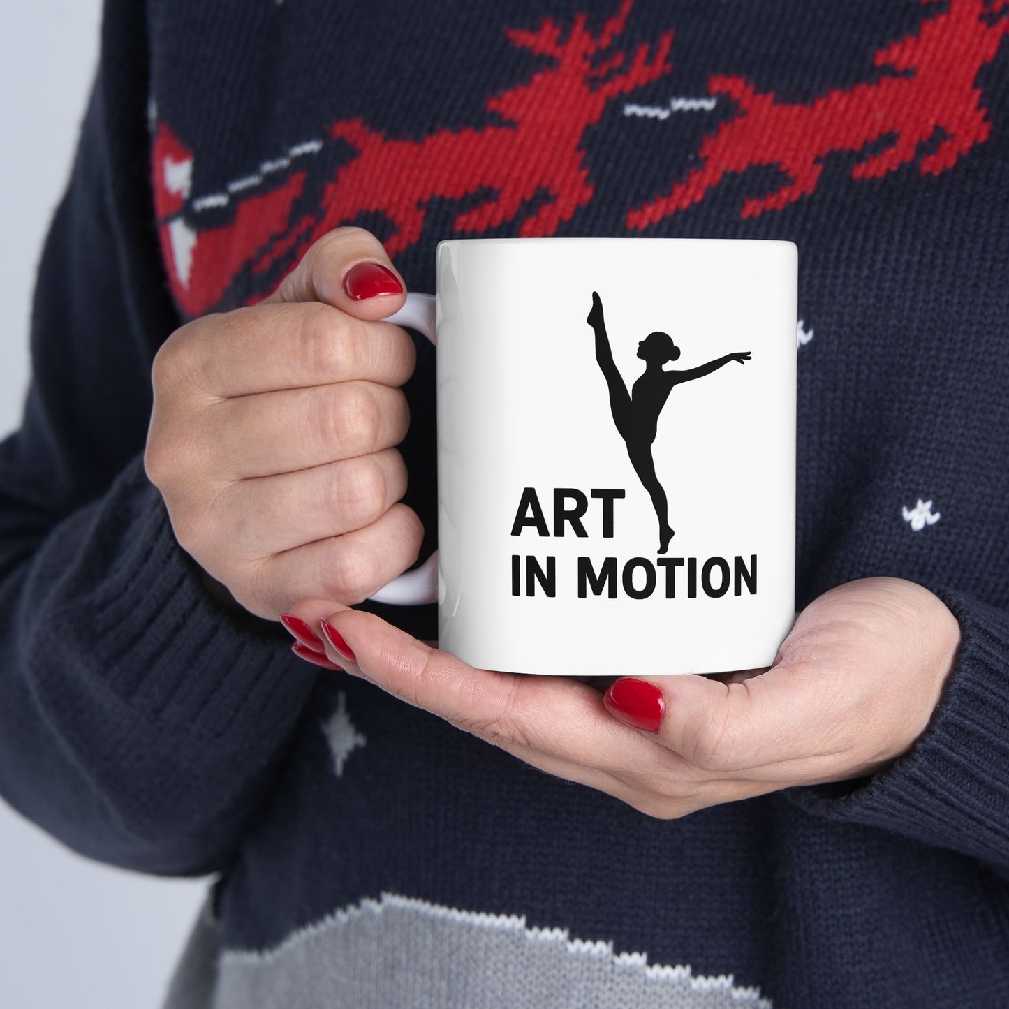 Art in Motion Ceramic Mug - Inspiring Coffee Cup for Artists, Gift for Creatives, Motivation Mug, Home Office Decor, Unique Mug for [...]