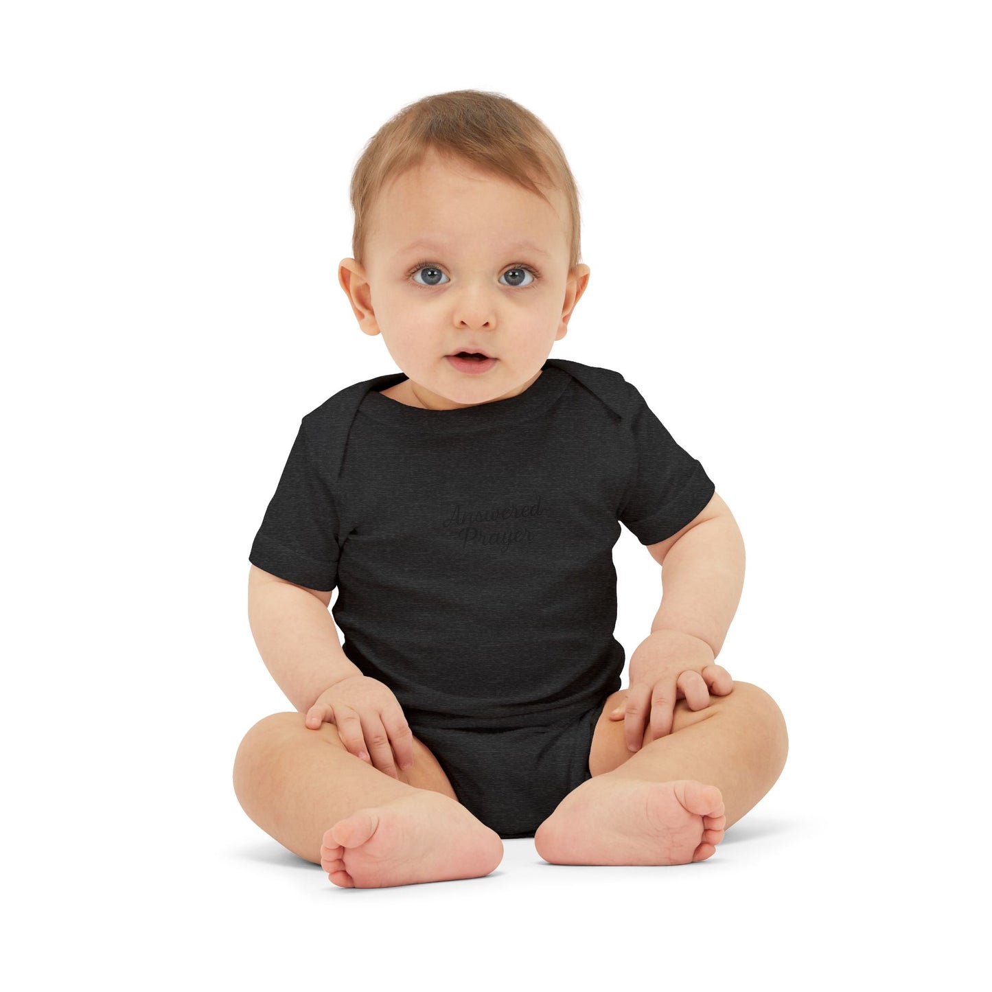 Answered Prayer Infant Jersey One Piece, Baby Bodysuit, Newborn Gift, Christian Baby Outfit, Baby Shower Gift, Toddler Clothing