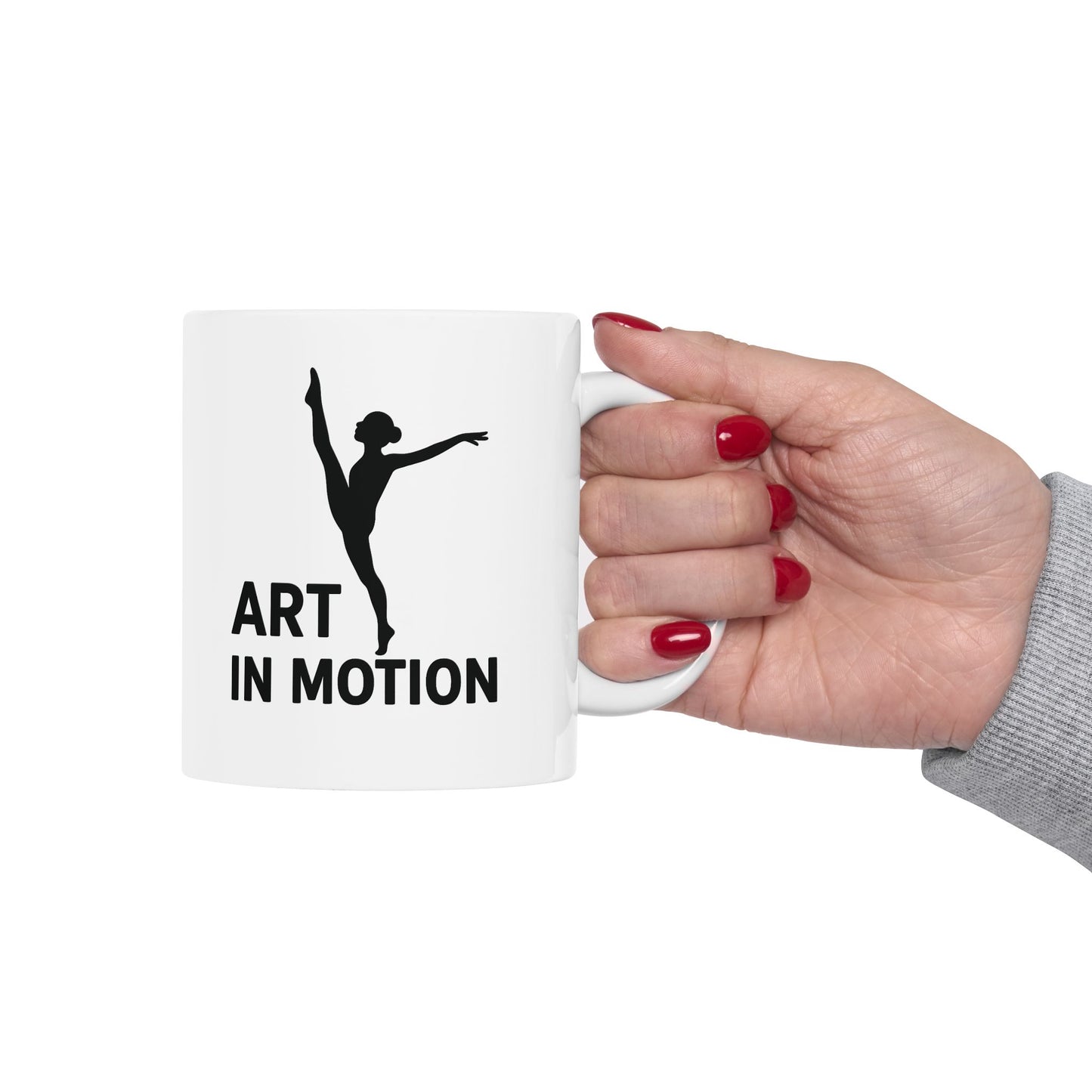 Art in Motion Ceramic Mug - Inspiring Coffee Cup for Artists, Gift for Creatives, Motivation Mug, Home Office Decor, Unique Mug for [...]