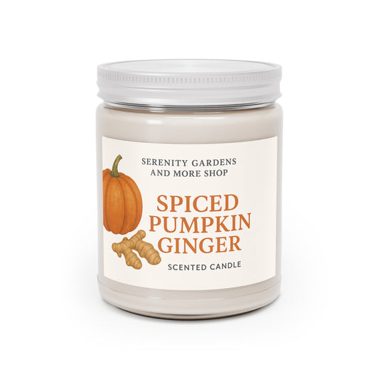 Spiced Pumpkin Ginger Candle - Cozy Fall Home Decor, Autumn Relaxation, Gift for Her, Thanksgiving, Self-Care