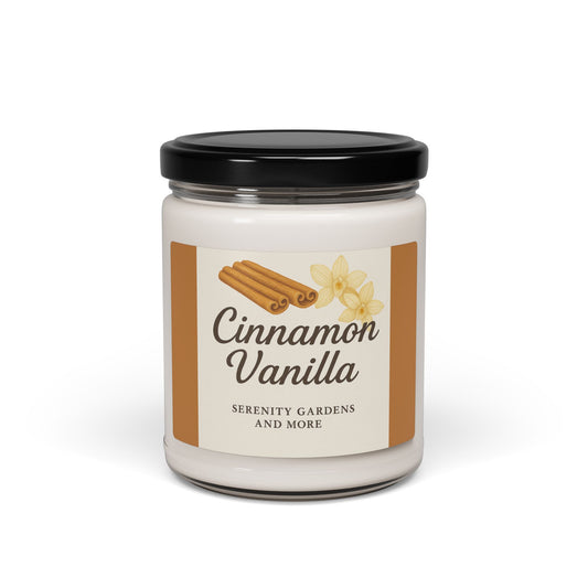 Cinnamon Vanilla Scented Soy Candle | Cozy Relaxation Gift | Aromatherapy Home Fragrance, Holiday Decor, Self-Care, Gift for Her, [...]