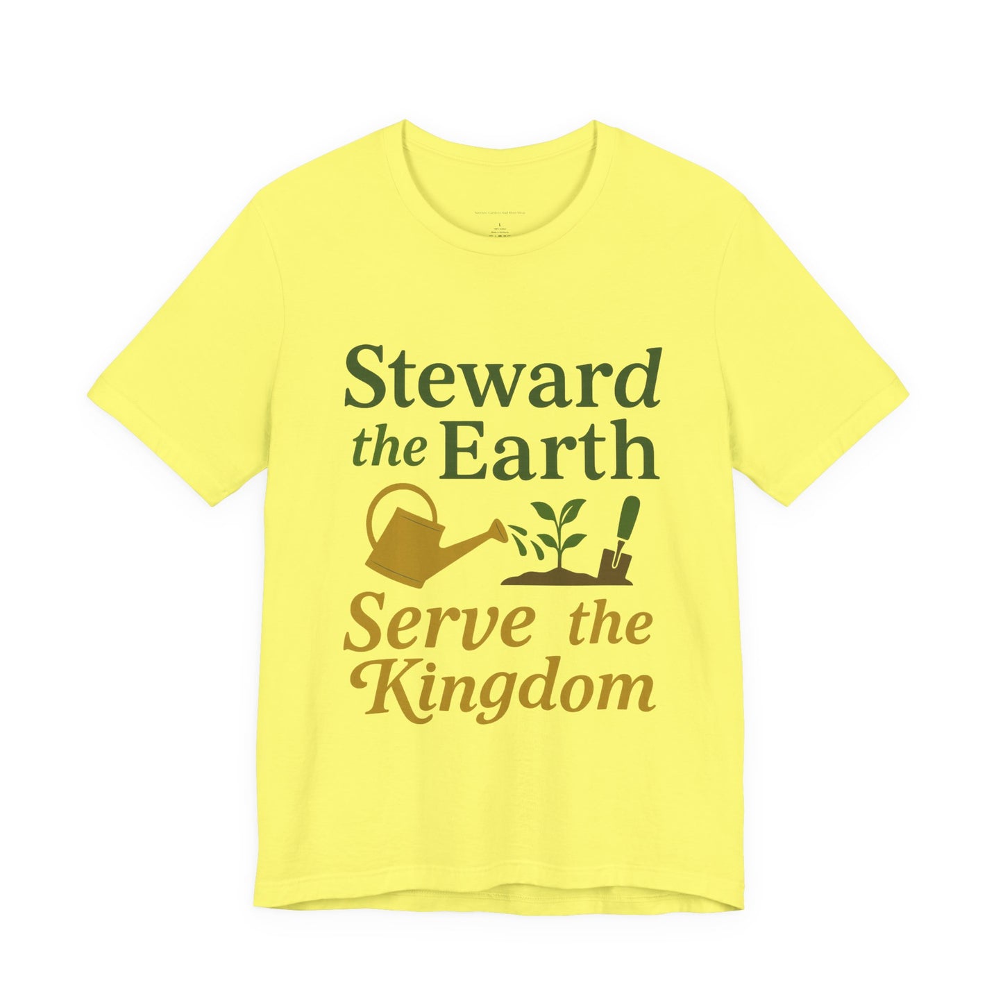 Eco-Conscious Unisex Tee - "Steward the Earth, Serve the Kingdom" - Nature Lover's Gift, Casual Wear, Earth Day Celebration, [...]